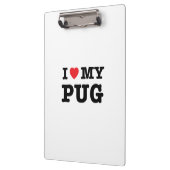 Ik hoor mijn pug klembord (Links)