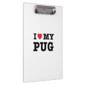 Ik hoor mijn pug klembord (Rechts)