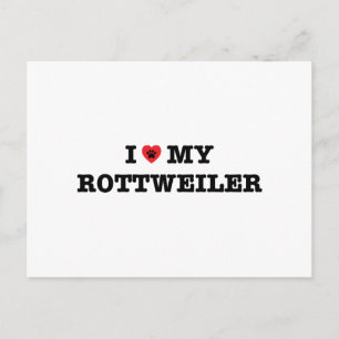 Ik hoor mijn rottweiler briefkaart