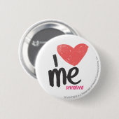 Ik hoor mijn roze ronde button 5,7 cm (Voorkant /achterkant)