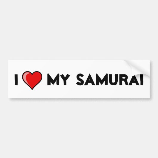 Ik hoor mijn Samurai Bumpersticker (Voorkant)