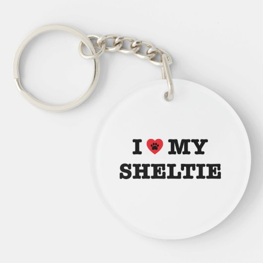 Ik hoor mijn schelp Acrylische Sleutelhanger (Voorkant)