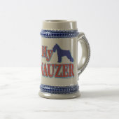 Ik hoor mijn Schnauzer Bierpul (Voorkant rechts)