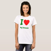 Ik hoor mijn Schnauzer T-shirt (Voorkant volledig)