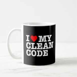 Ik hoor mijn schonere code grappig citaat het geek koffiemok