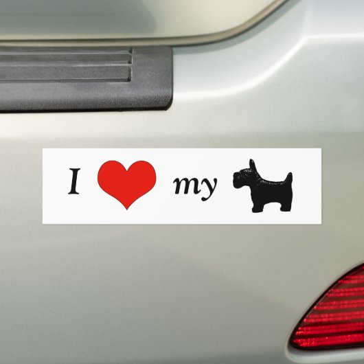 Ik hoor mijn Schotse Bumpersticker (Op auto)