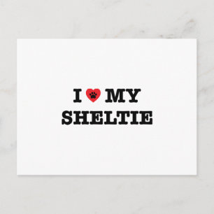 Ik hoor mijn Sheltie Briefkaart