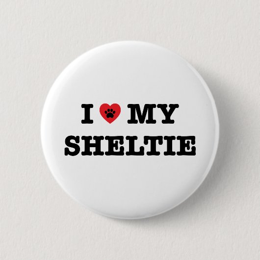 Ik hoor mijn Sheltie Button (Voorkant)