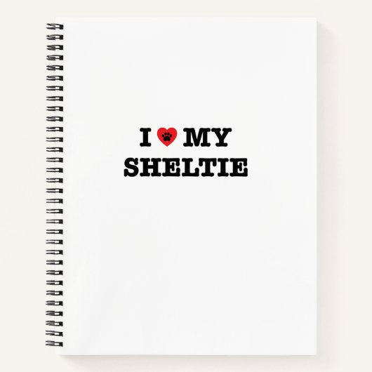 Ik hoor mijn Sheltie Notitieboek (Voorkant)