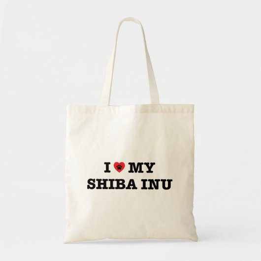 Ik hoor mijn Shiba Inu Canvas tas (Voorkant)
