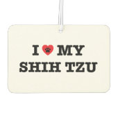 Ik hoor mijn Shih Tzu Luchtverfrisser (Achterkant)