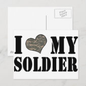 Ik hoor mijn soldaat briefkaart (Voorkant / Achterkant)