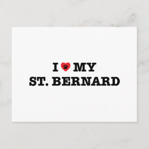 Ik hoor mijn St. Bernard Briefkaart