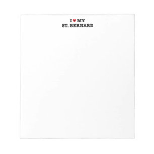 Ik hoor mijn St. Bernard Notitieblok