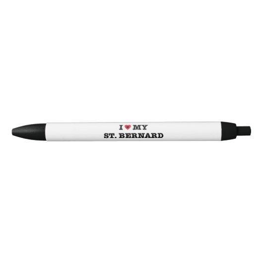 Ik hoor mijn St. Bernard Zwarte Inkt Pen (Voorkant)
