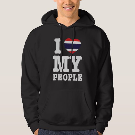 Ik hoor mijn Thaise mensen Hoodie (Voorkant)