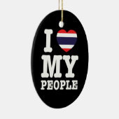 Ik hoor mijn Thaise mensen Keramisch Ornament (Rechts)