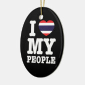 Ik hoor mijn Thaise mensen Keramisch Ornament (Links)