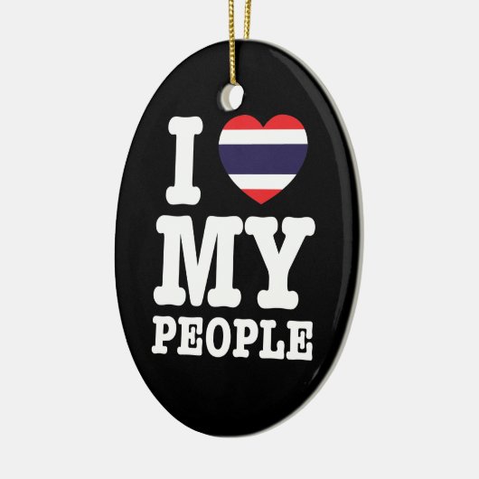 Ik hoor mijn Thaise mensen Keramisch Ornament (Links)