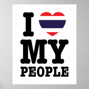 Ik hoor mijn Thaise mensen Poster