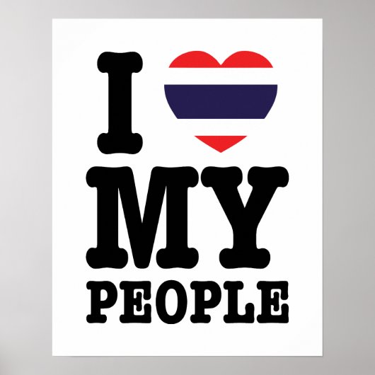 Ik hoor mijn Thaise mensen Poster (Voorkant)