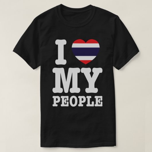 Ik hoor mijn Thaise mensen T-shirt (Design voorkant)