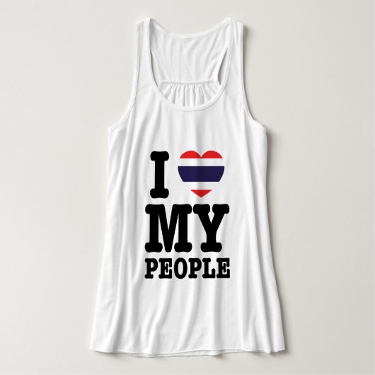 Ik hoor mijn Thaise mensen Tanktop (Design voorkant)