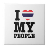 Ik hoor mijn Thaise mensen Tegeltje (Voorkant)