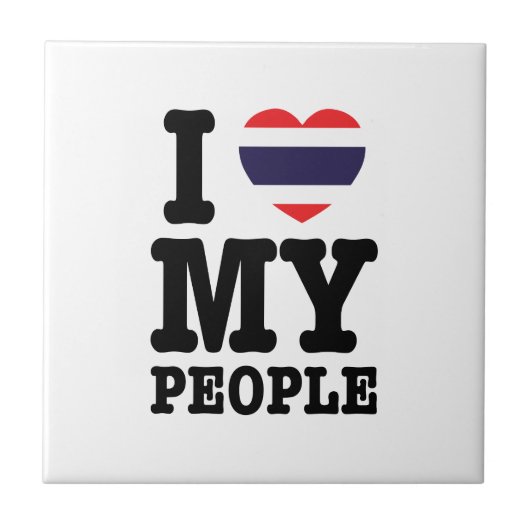 Ik hoor mijn Thaise mensen Tegeltje (Voorkant)