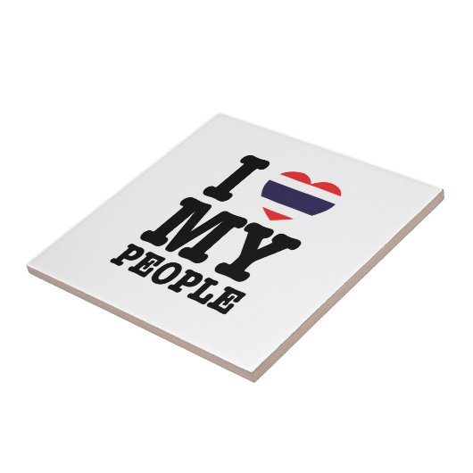 Ik hoor mijn Thaise mensen Tegeltje (Zijkant)