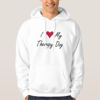 Ik hoor mijn therapiehond hoodie