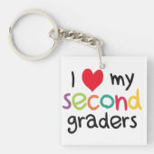 Ik hoor mijn tweede klas leraarsliefde sleutelhanger (Voorkant)
