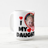 Ik hoor mijn vaders persoonlijke foto koffiemok (Voorkant links)