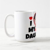 Ik hoor mijn vaders persoonlijke foto koffiemok (Links)