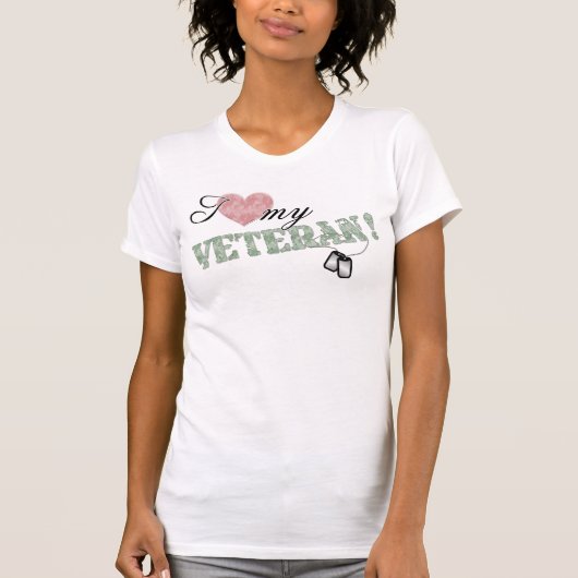 Ik hoor mijn veteraan. t-shirt (Voorkant)