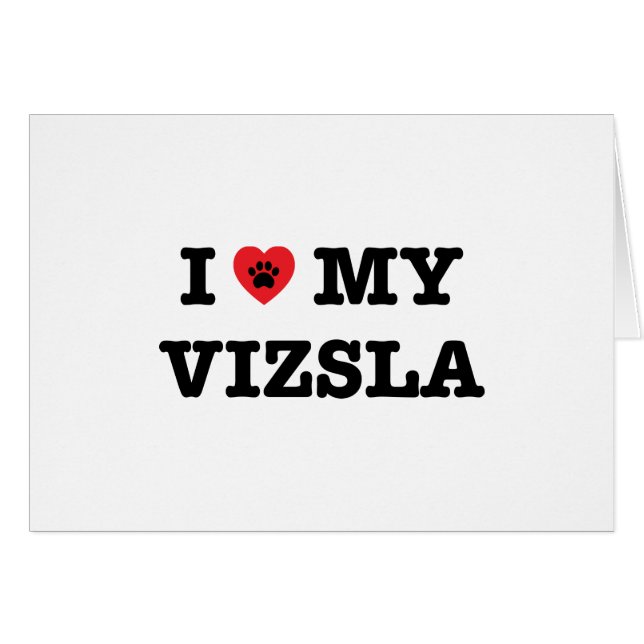 Ik hoor mijn Vizsla (Voorkant Horizontaal)