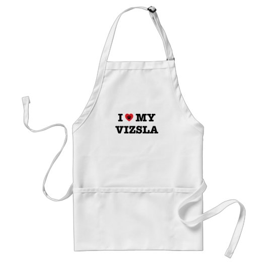 Ik hoor mijn Vizsla Apron Standaard Schort (Voorkant)