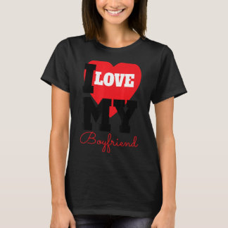 Ik hoor mijn vriend voor je Man en vriend. T-shirt