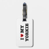 Ik hoor mijn Yorkie Bagagelabel (Achterkant verticaal)