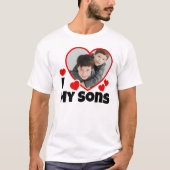 Ik hoor mijn zons persoonlijk foto T-Shirt (Voorkant)