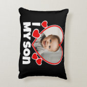 Ik hoor mijn zoon persoonlijke foto accent kussen (Achterkant (Verticaal))