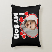 Ik hoor mijn zoon persoonlijke foto accent kussen (Voorkant(Verticaal))
