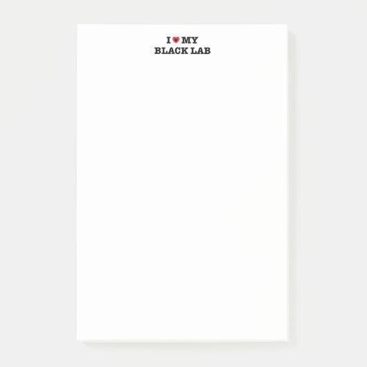 Ik hoor mijn zwarte lab post-it® notes (Voorkant)