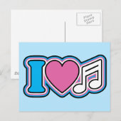 Ik hoor muziek briefkaart (Voorkant / Achterkant)