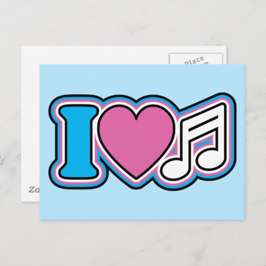 Ik hoor muziek briefkaart (Voorkant / Achterkant)