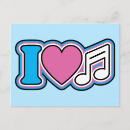 Ik hoor muziek briefkaart