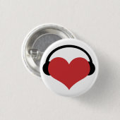 Ik hoor muziek ronde button 3,2 cm (Voorkant /achterkant)