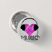 Ik hoor muziek rondom Button (Voorkant /achterkant)