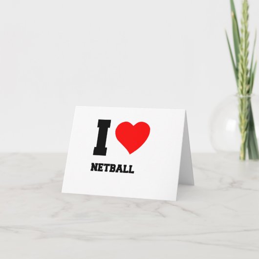 IK HOOR NETBALL BEDANKKAART (Voorkant)