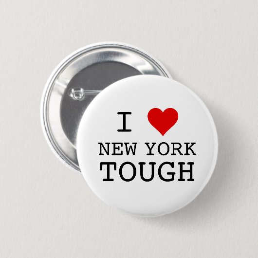 Ik hoor New York hard Ronde Button 5,7 Cm (Voorkant /achterkant)